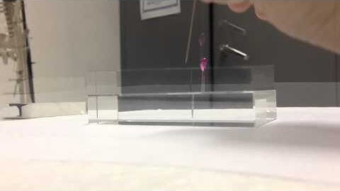 Refraction with pins