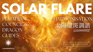 Solar Flare Harmonisation ☀️ Guided Meditation & Light Language from Pleiadian Council Dragon Guides
