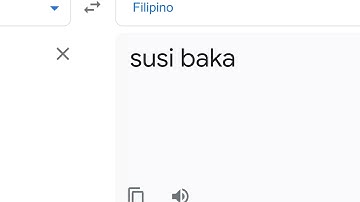 When you translate keys cow to Filipino