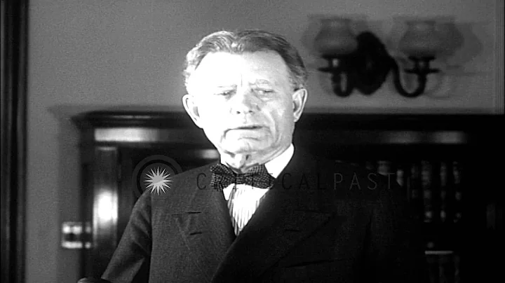 Senator William Edgar Borah  in a conference in Wa...