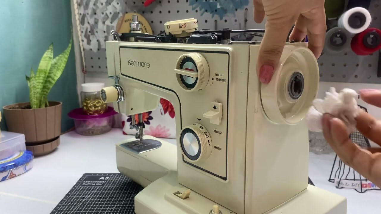 Швейная машинка Sear Kenmore 148 как обслуживать, смазывать #033