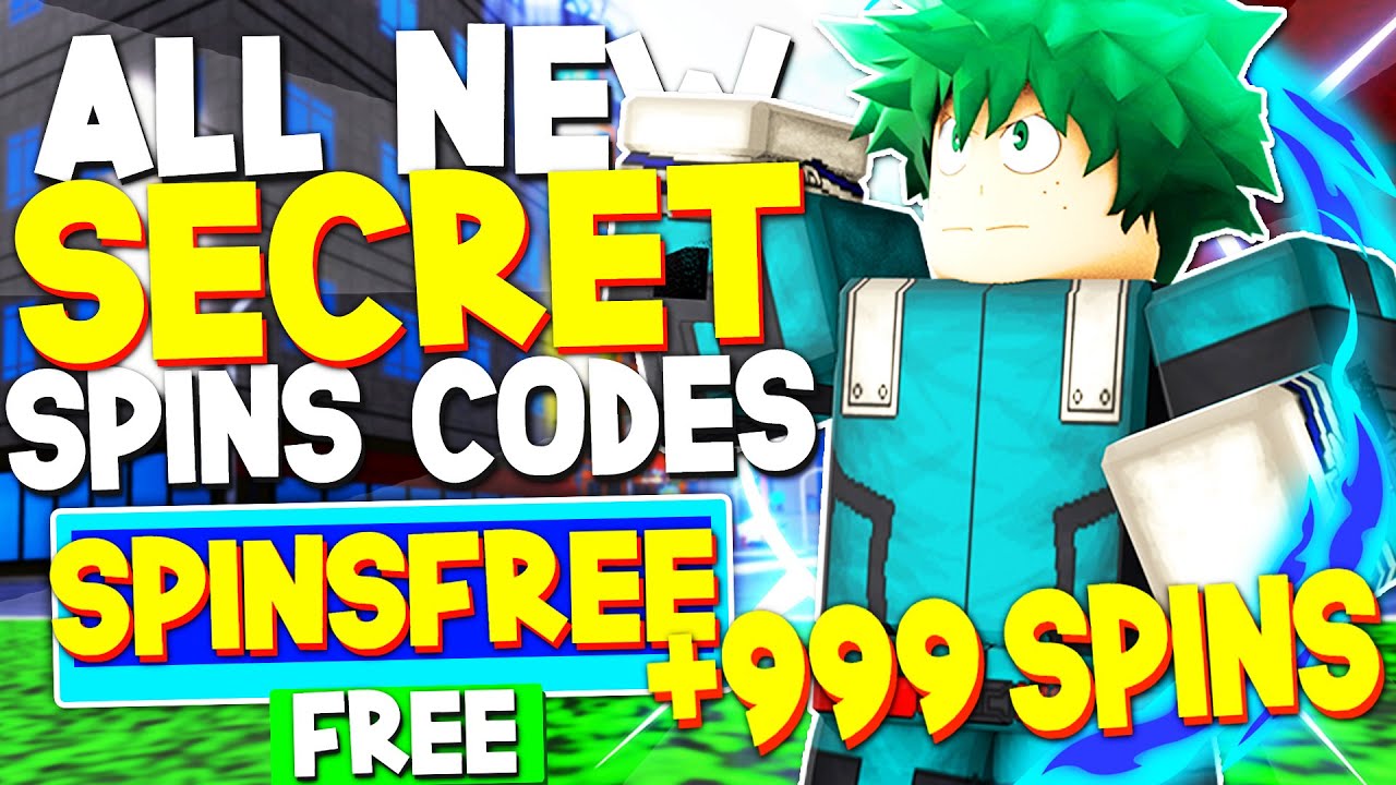 ALL NEW *FREE SECRET SPINS* CODES in MY HERO MANIA CODES! (My Hero Mania  Codes) ROBLOX 