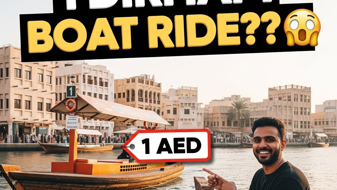 Dubai's Most Affordable Adventure 🇦🇪 1 Dirham Boat Ride in Dubai 