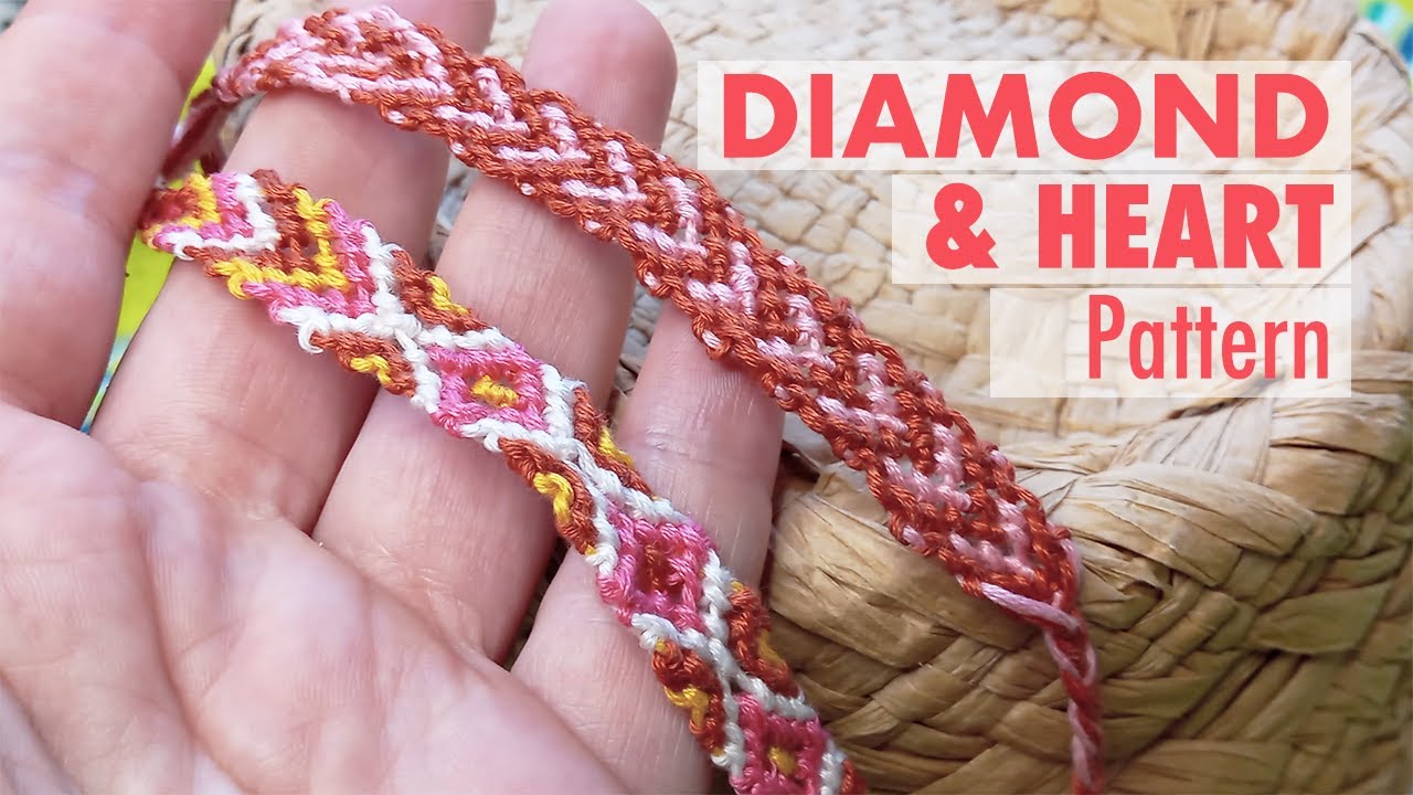 Simple Diamond Friendship Bracelet Pattern 2024 | www.burtforest.com