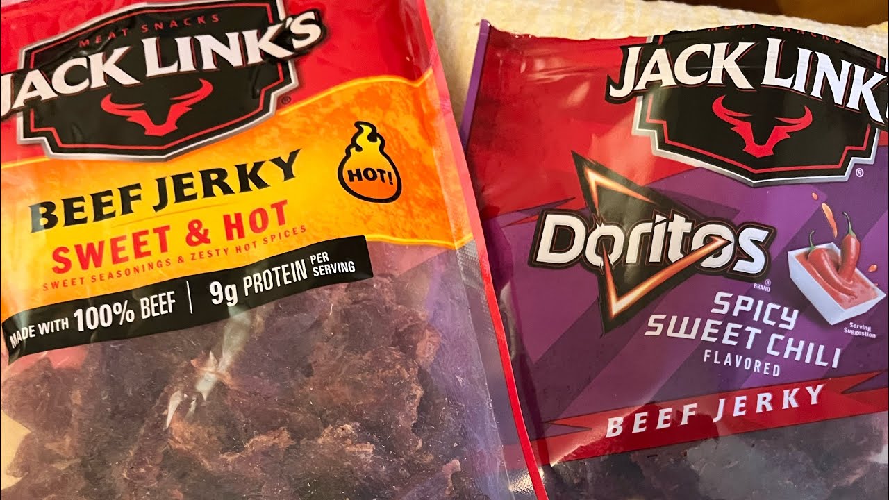 Jack Links NEW Doritos Spicy n’ Sweet Chili vs Sweet & Hot - YouTube