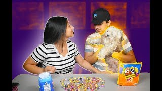 The Candy Kissing Challenge Ft. My Dog