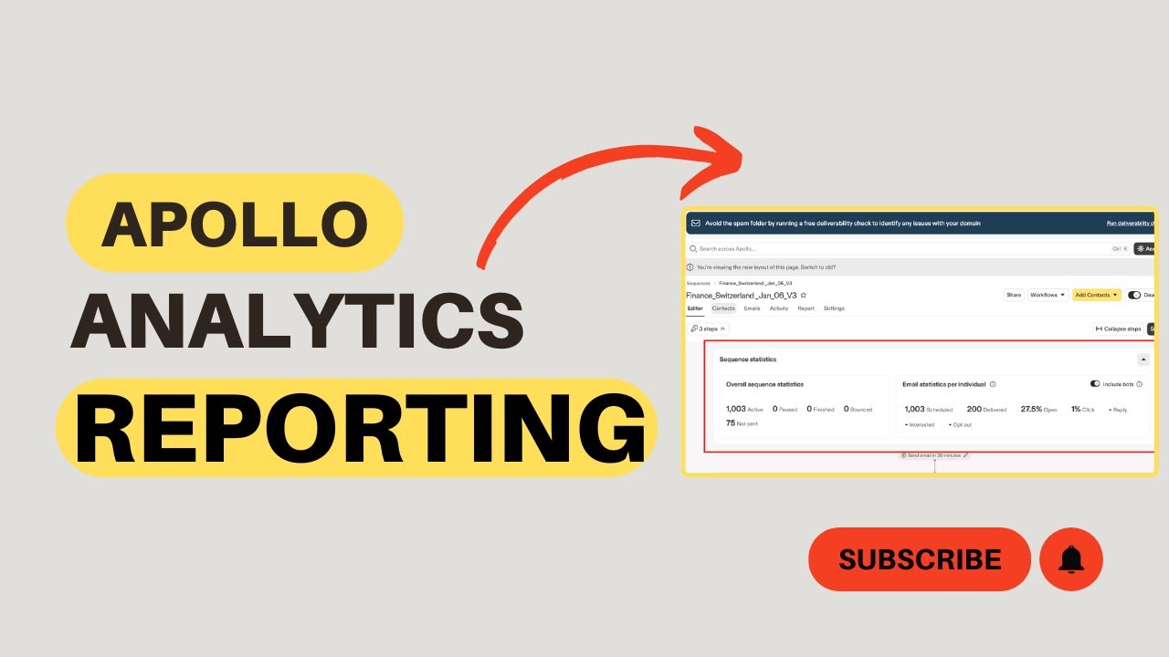 How to Use Apollo.io’s Analytics Dashboard (How to Create Report) - YouTube