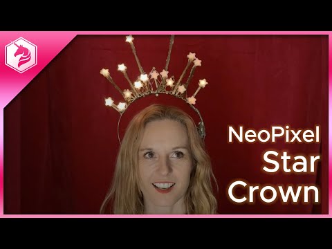 DIY Hedy Lamarr Inspired Star Crown with LED Lights and WLED