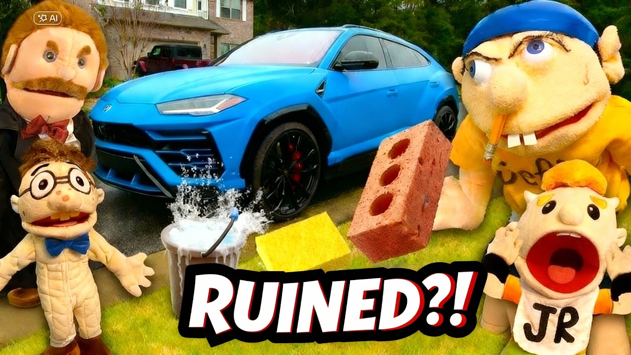 SML Movie: Jeffy DESTROYS a Car While Cleaning It!