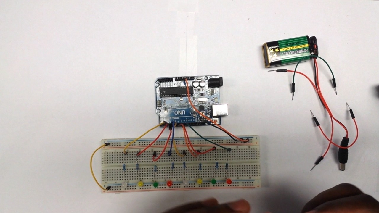 Flowing LED Lights using a Potentiometer YouTube