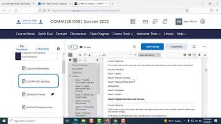 COMM120 Syllabus Review