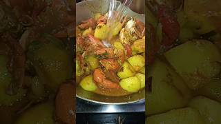 KING CRAB RECIPE/কাঁকড়ার ঝোল ?recipe food villagefood youtube crab short