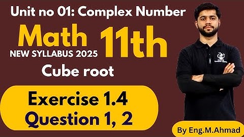 Exercise 1.4-Question 1,2||Class 11th Math New book 2025 || Punjab board|| By Eng M.Ahmad