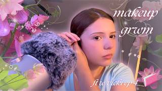 (asmr) 2000's zen makeup grwm + chatty whispers ⋆.˚˖࿔ ࣪ 🪷🍵(ft with vicki ep 4)