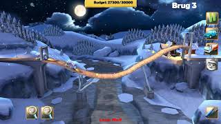 Bridge Constructor Winter World Snowy Hills Bridge 3
