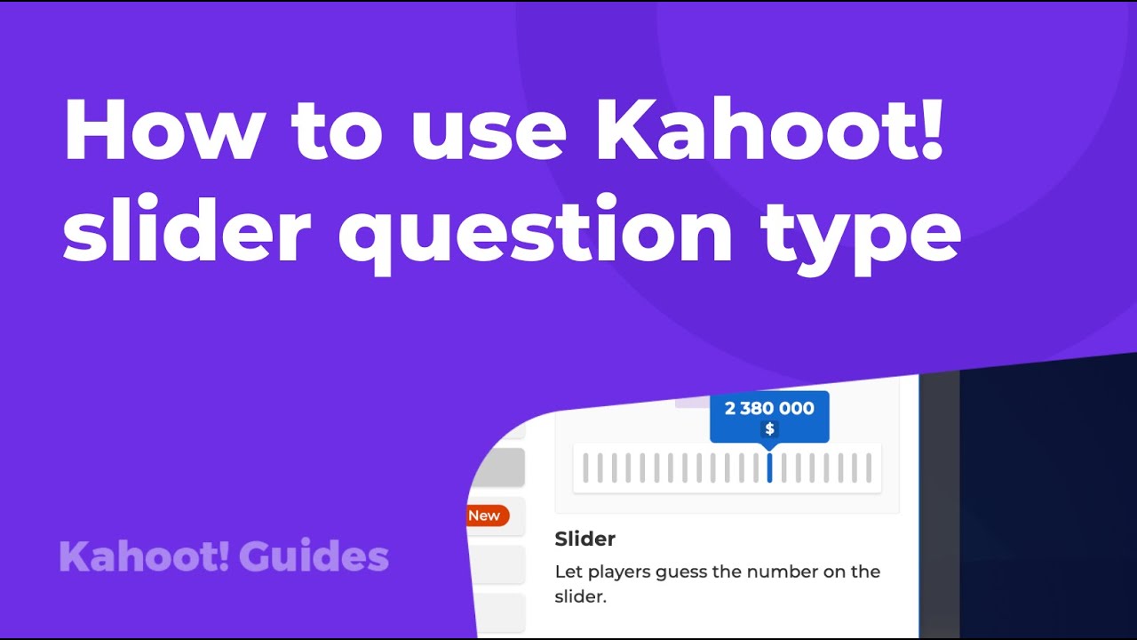 How to use Kahoot! slider question type - YouTube