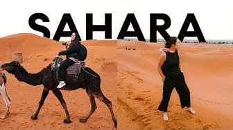 Sahara Desert Travel Tour, #morocco | WE GOT STUCK IN A BLIZZARD!! ❄️🥶