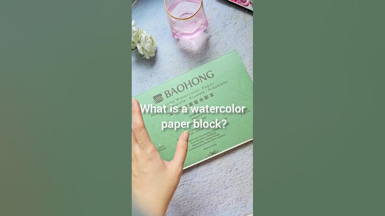 What is a watercolor paper block? 