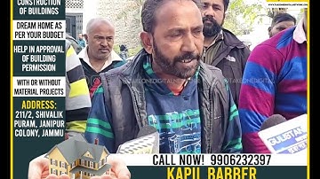 J&K Estates Department daily wagers continue protest on 126th day, seek regularisation