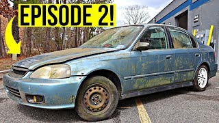 Restoring An Abandoned Civic On A Budget! EP. 2