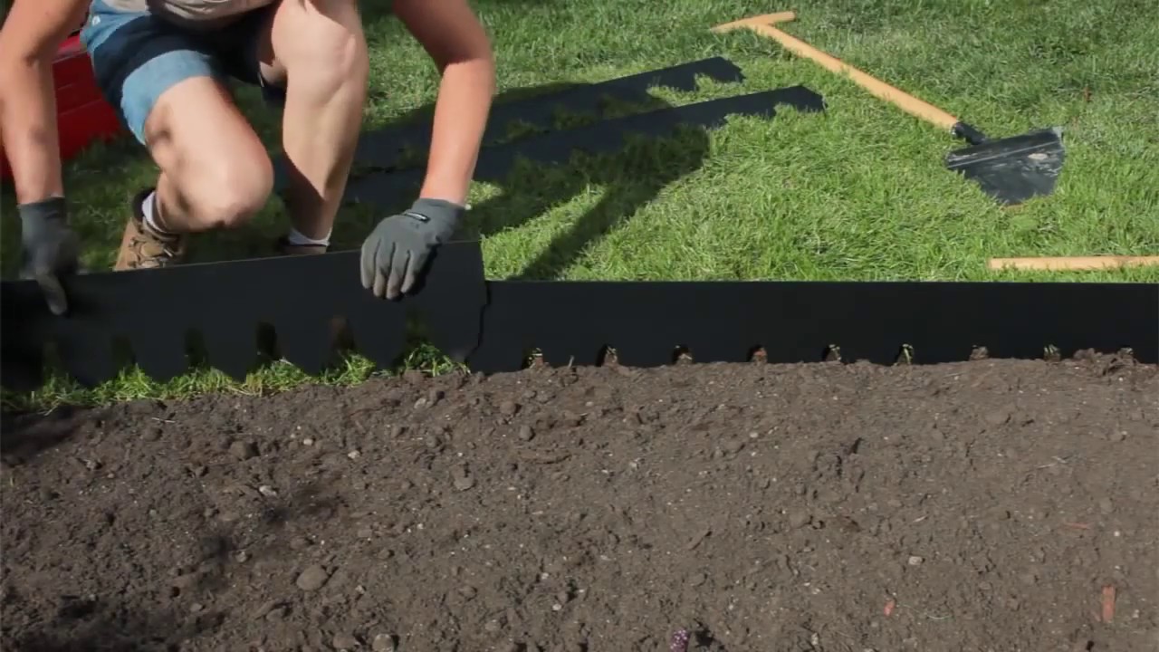 Садовый металлический бордюр Кеккила - YouTube