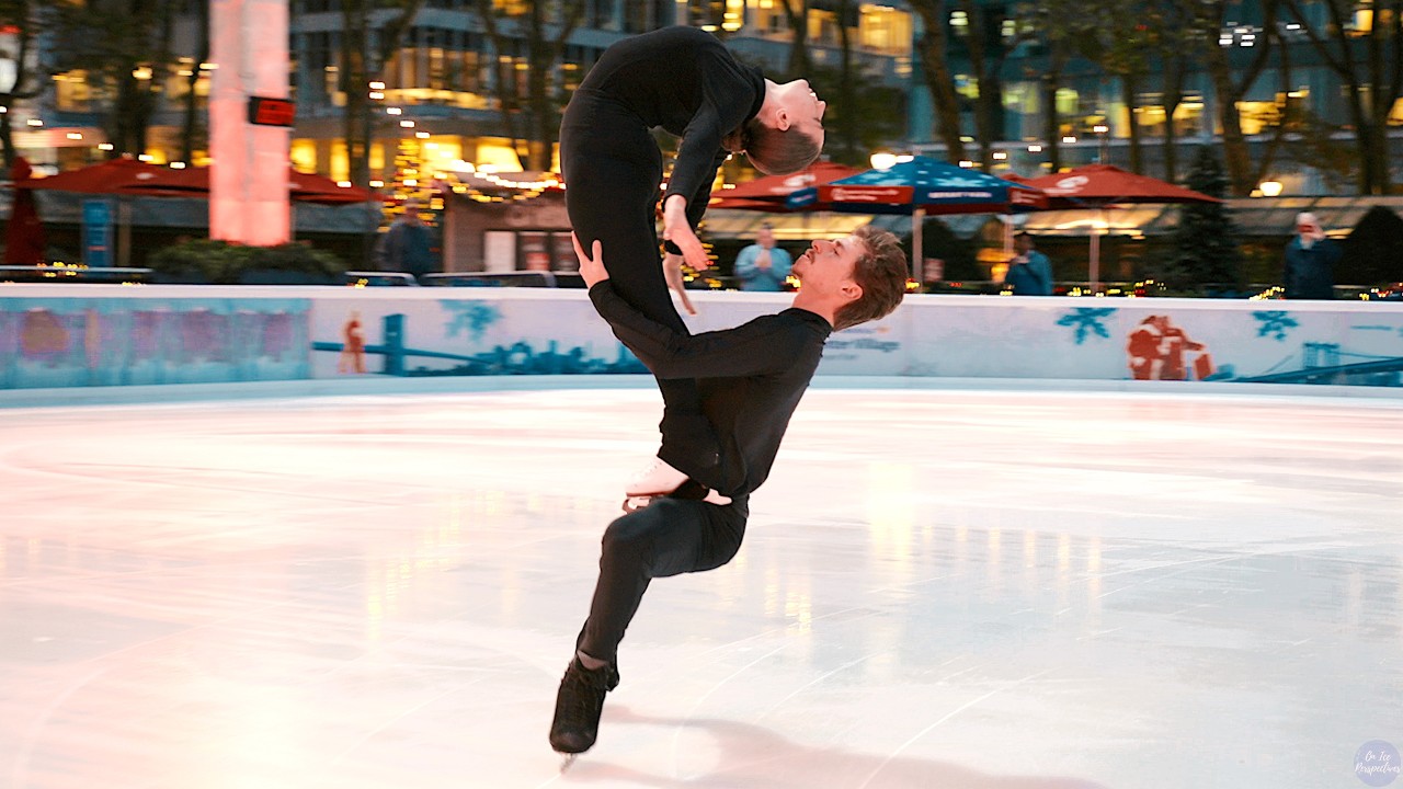 "The Godfather", Oona Brown and Gage Brown perform their 2026 Senior Free Dance at Bryant Park