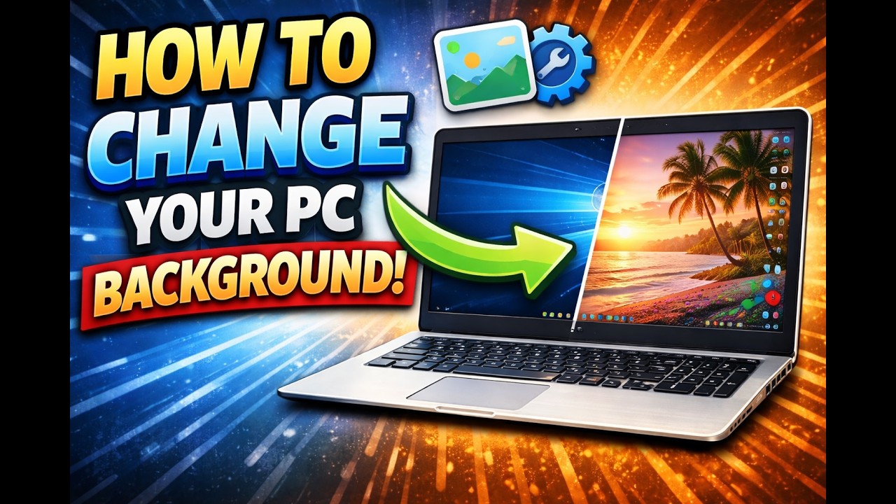Change Desktop Background in 1 Minute! | Windows Trick - YouTube