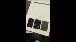 Complete fabric science swatch book
