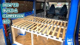 HOW TO build a CAMPERVAN BED  - DIY Budget Campervan Conversion by Pilgrim Pods 116,112 views 3 years ago 15 minutes