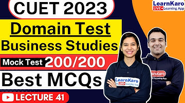 CUET 2023 | Business Studies Domain | Mock Test - Best 50 Most Expected Questions