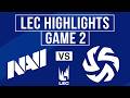 NAVI vs SHFT Highlights Game 2 | LEC Spring 2026 | Natus Vincere vs Shifters