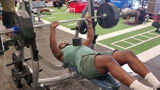315(6×) Strict Towel Bench Press PR