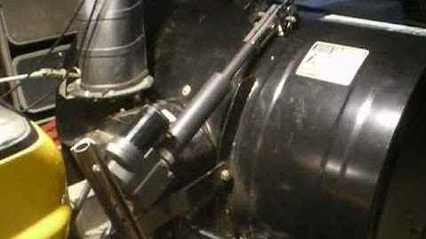 MTD 42" Snowblower Attachment using JB Jr Power Dump Actuator for Lift Mod