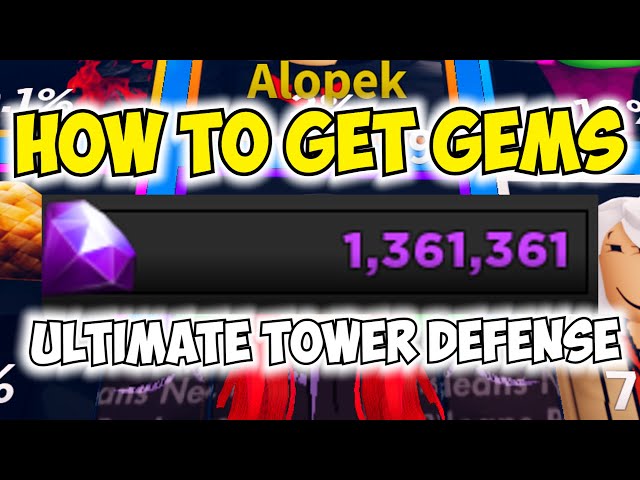 1000 Gems Codes! (DIVINE GEMS!)  Ultimate Tower Defense 