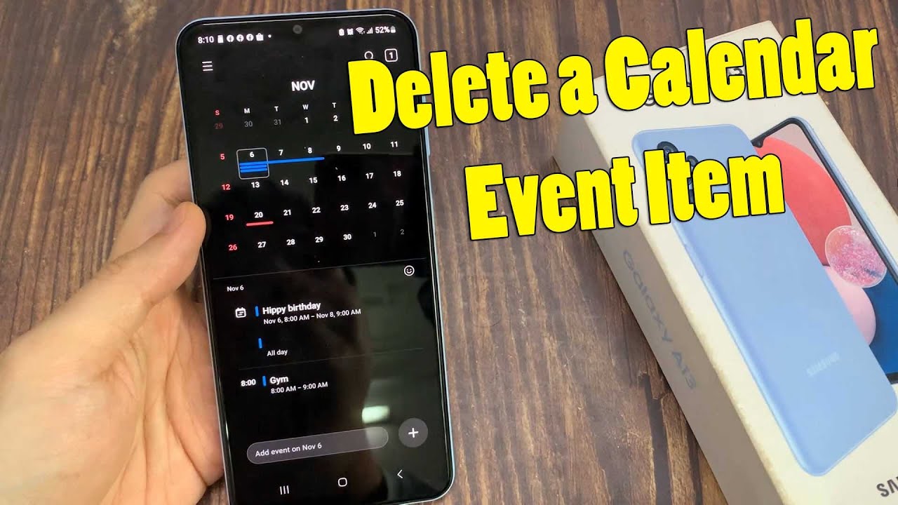 samsung-galaxy-a13-how-to-delete-a-calendar-event-item-youtube
