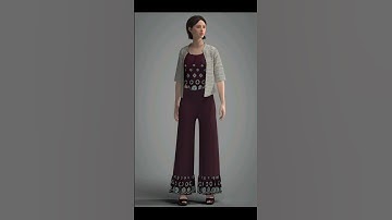 CLO 3D designs indowestern vs western #clo3dbasic #fashion #learnclo3d #clo3d