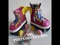 DIY: LEMBRANCINHA ANIVERSÁRIO PATINS PORTA DOCES/LÁPIS . (TEMA:"SOU LUNA").