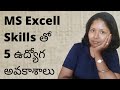 Good salary job opportunities with only ms excel skills telugu  pashams