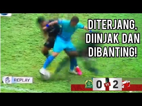 777jaya x arista188 - Seperti Sengaja Ingin Menciderai! Lee Yu Jun Diterjang, Diinjak dan Dibanting! #maduraunited #liga1