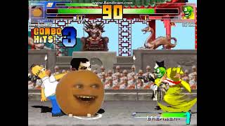 Mugen Battle Annoying Orange, Homer Simpson & Mr.bean Vs The Mask