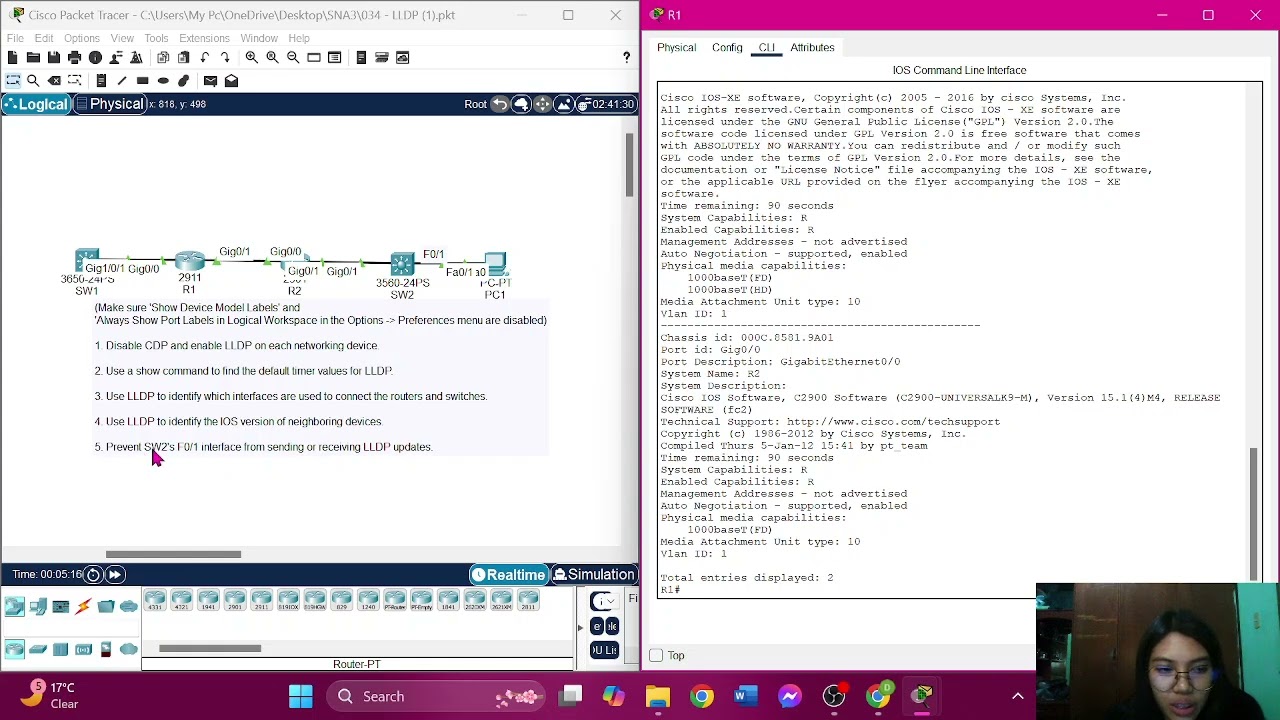 Laboratory 12-Link Layer Discovery Protocol