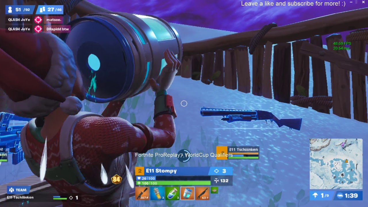 103 points in World Cup Final Europe | E11 Stompy & E11 Tschiiinken | Fortnite Pro Replay / Gameplay