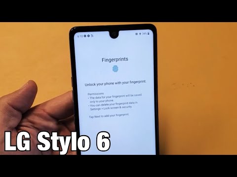 LG Stylo 6: How to Add Fingerprint as Password