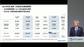 2026年5月8日記者会見模様（2025年度期末決算発表）