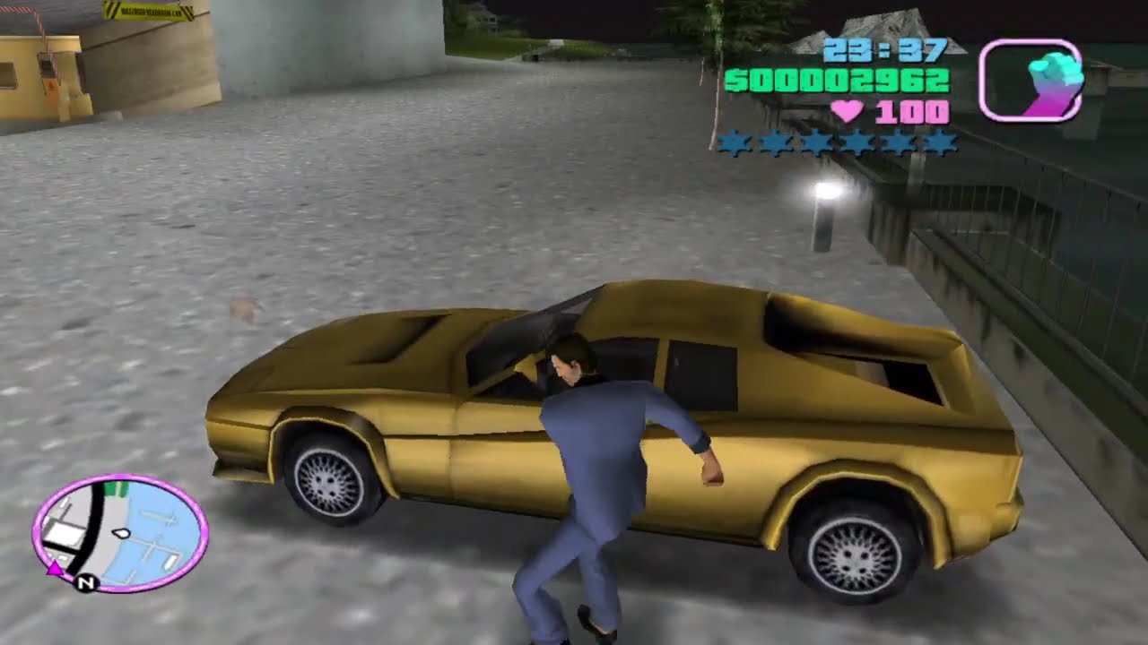 GTA Vice City: Killing a Fat Ass Person With a Blade