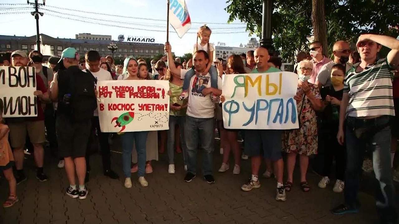 20 день протестов в Хабаровске в поддержку губернатора Сергея Фургала / LIVE 30.07.20