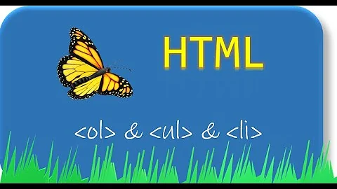HTML - ol , ul, and li