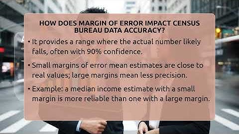 How Does Margin Of Error Impact Census Bureau Data Accuracy? - Demographic Data Answers