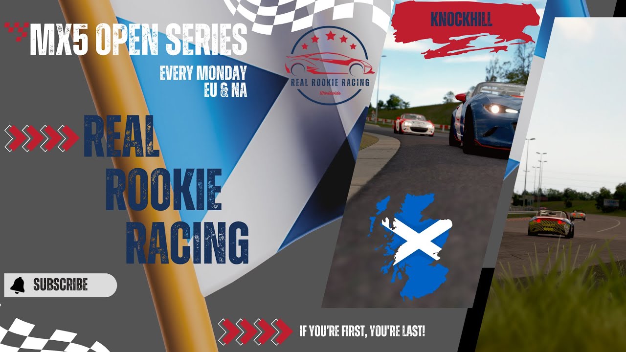 Real Rookie Racing Offical Logo Real Rookie Racing - NA MX5 Open Event (Knockhill) - YouTube