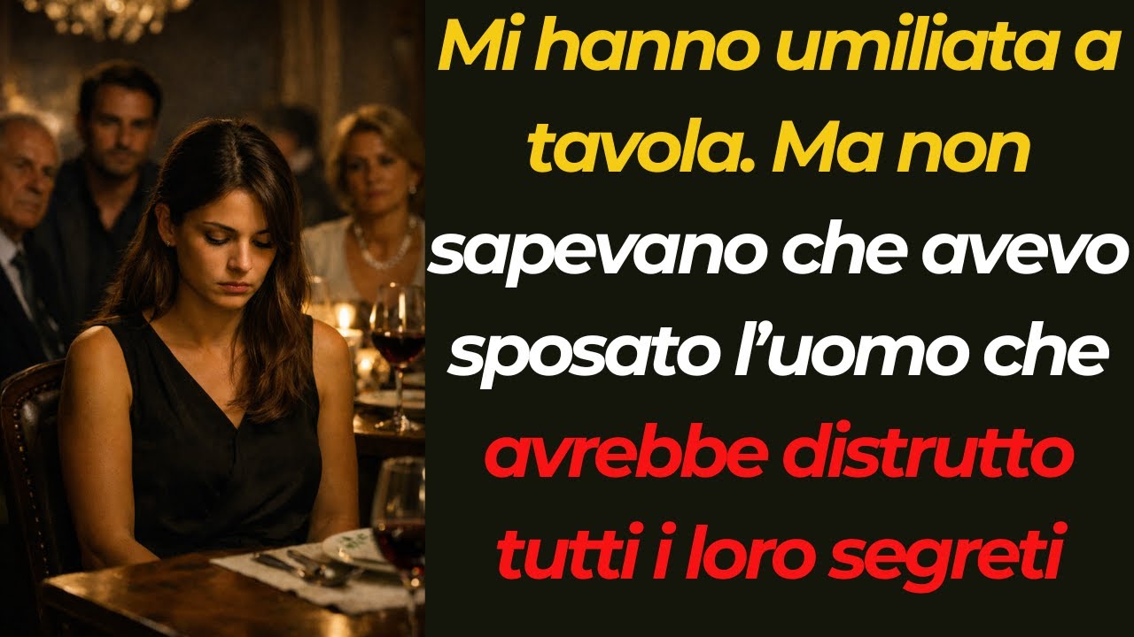 La Famiglia Di Mio Marito Mi Ha Umiliata A Tavola — Ma Non Sapevano Chi Avevo Davvero Sposato…